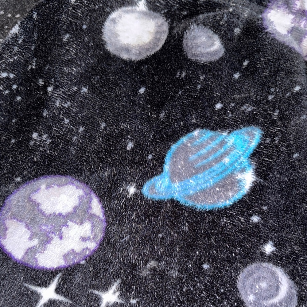 Boys Black Space-Themed Pajama Pants - Picture 2 of 6